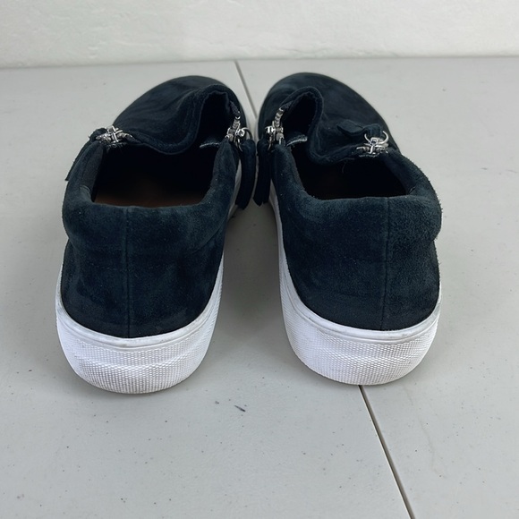 stevemadden zipper platform sneakers Sz 9 M black leather upper - Picture 8 of 10